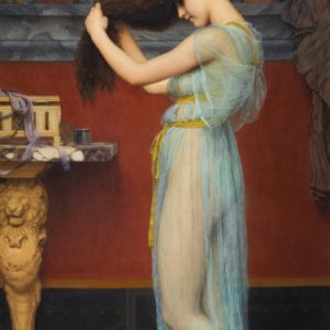 preparing for the bath john william godward 1900.jpg