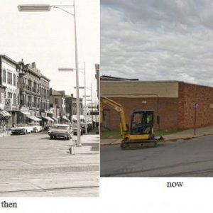 Mechanicville Corner of Park & Railroad, Grant's Store1a.jpg