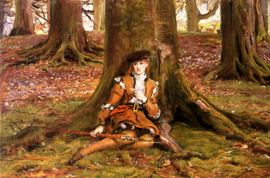 0 0 0 0 a a a b b john everett millais rosalind in the forest 1868 oil c 2