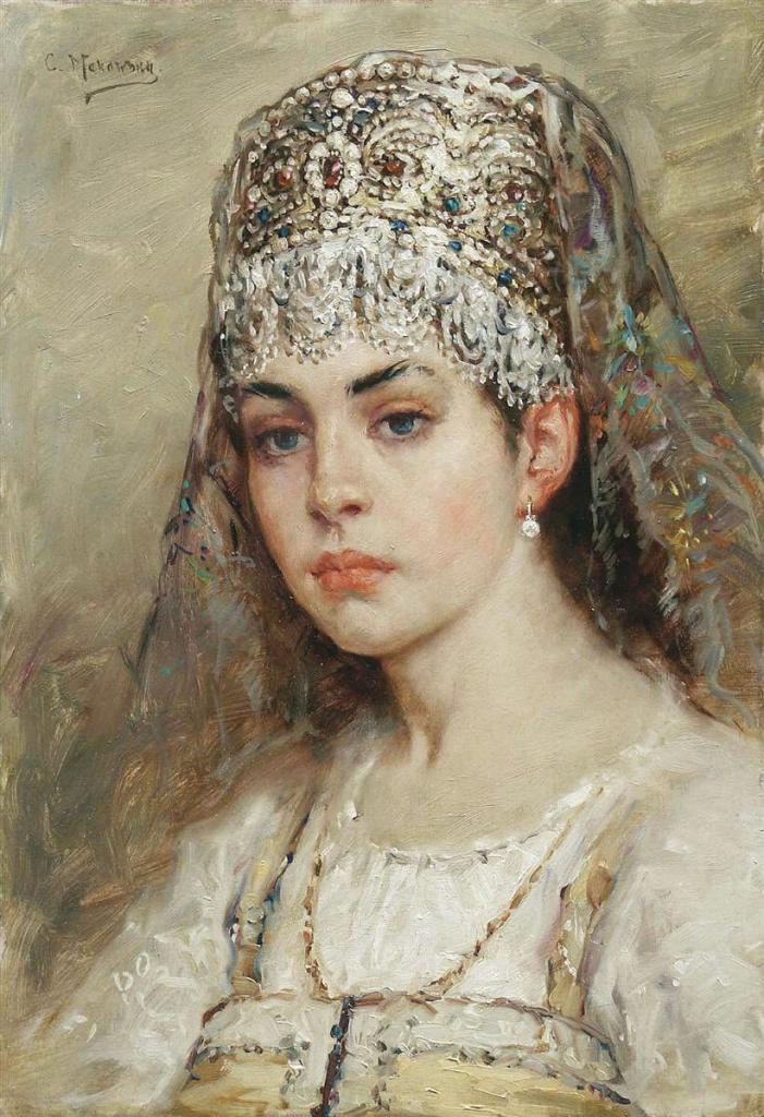 0 0 0 0  a a a  BOYARYSHNYA konstantin makovsky 1880