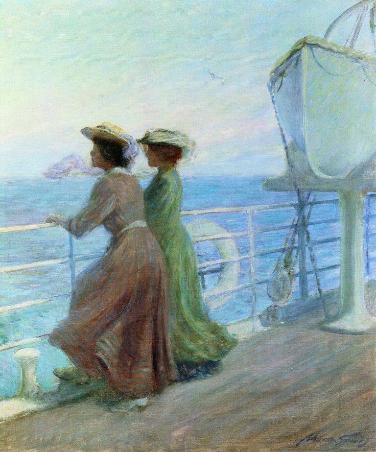 0 0 0 0 a a Abbott fuller graves nearing home 1905 oil c