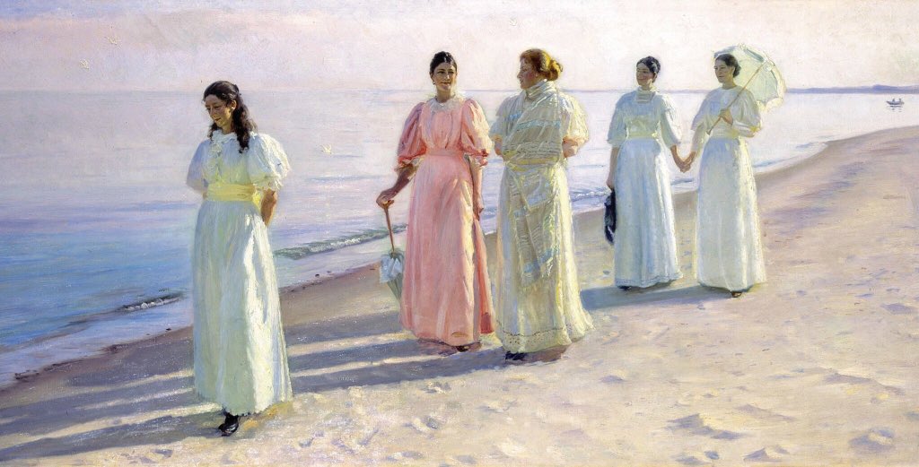 0 0 0 0 a a Astroll on the beach michael ancher 1896