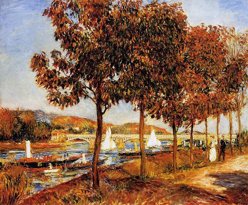0 0 0 0 a a Auguste renoir the brdge at artgenteuil in autumn 1882