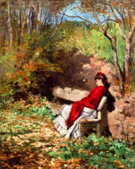 0 0 0 0 a a Autumn sunbeams frances bannerman 1882 oil c