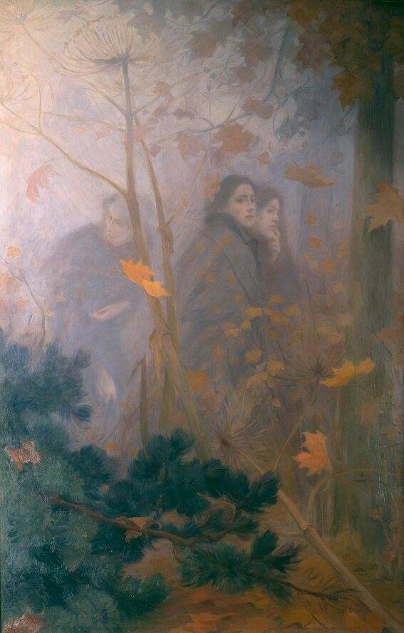 0 0 0 0 a a Autumn, the vision of, victor prouve 1899