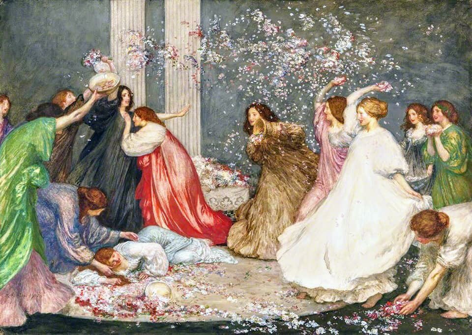 0 0 0 0 a a b b battle of the flowers robert anning bell
