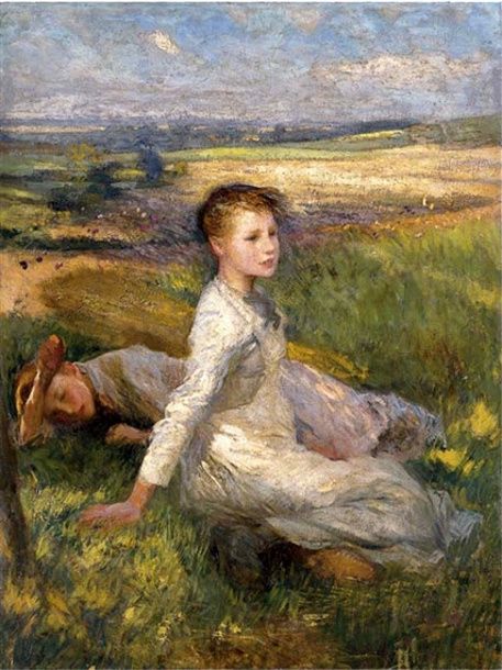 0 0 0 0 a a b b clausen, george summer in the fields