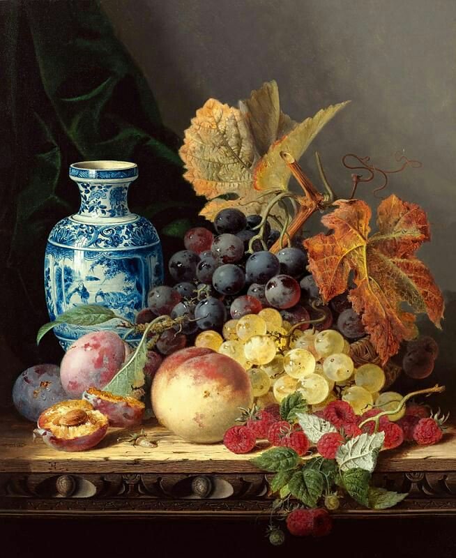0 0 0 0 a a b b edward ladell still life with a chinese vase 1821   1886