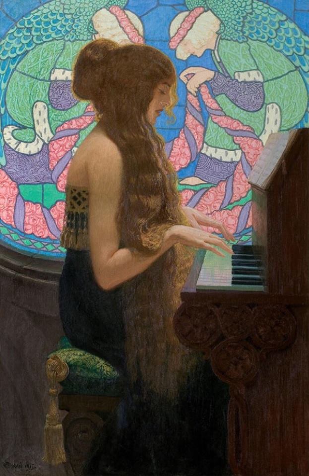 0 0 0 0 a a b b edward okun musica sacra 1915 oil c