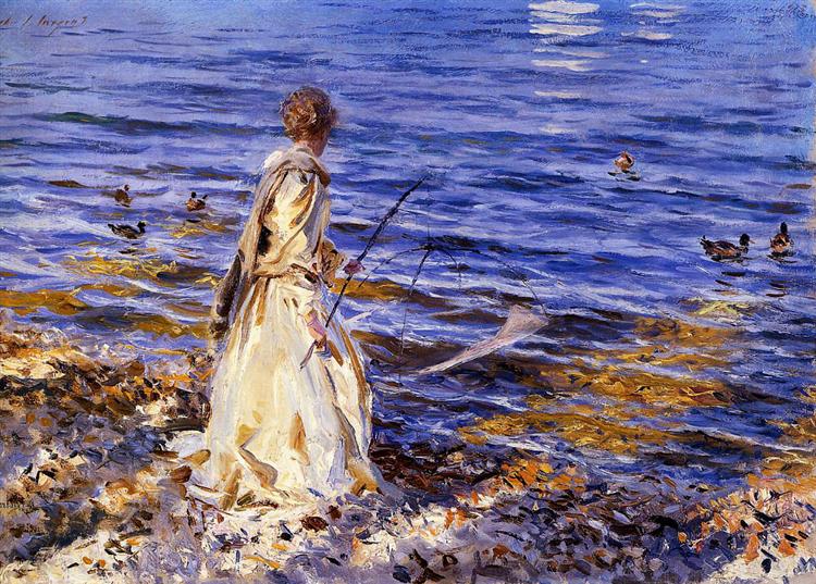 0 0 0 0 a a b b girl fishing john singer sargent 1913 oil c 2