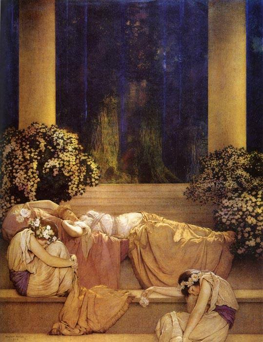 0 0 0 0 a a b b good night maxfield parrish
