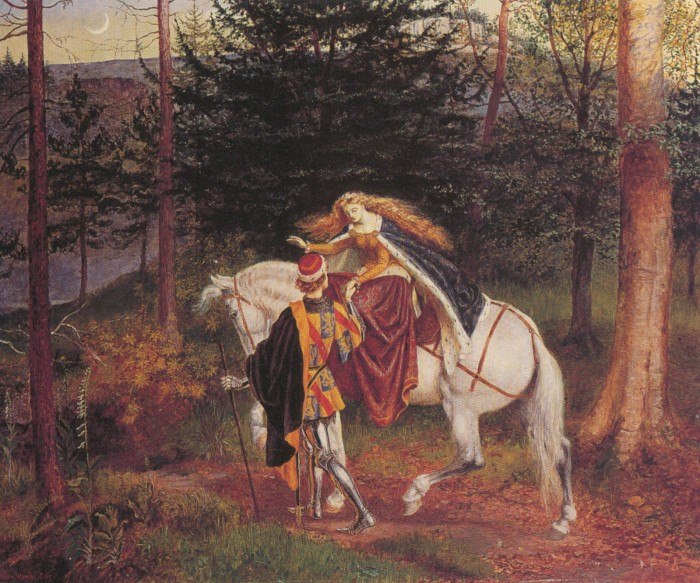 0 0 0 0 a a Crane, walter la beller dame sans merci 1865 oil c