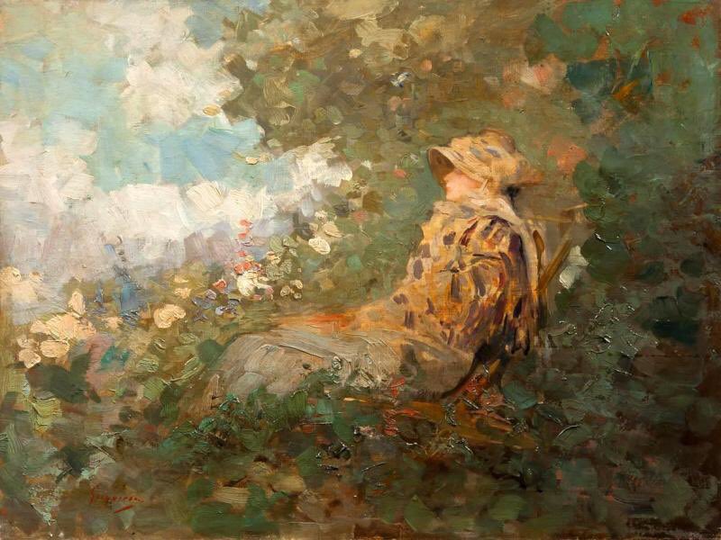 0 0 0 a a a b b nicolae grigorescu woman in the garden 1838 1907