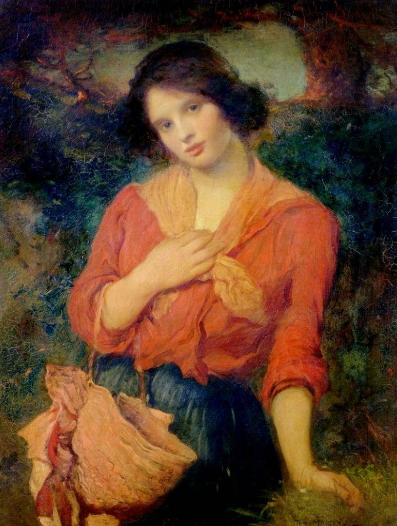 0 0 art mostyn, thomas edwin the tryst 1904 oil c