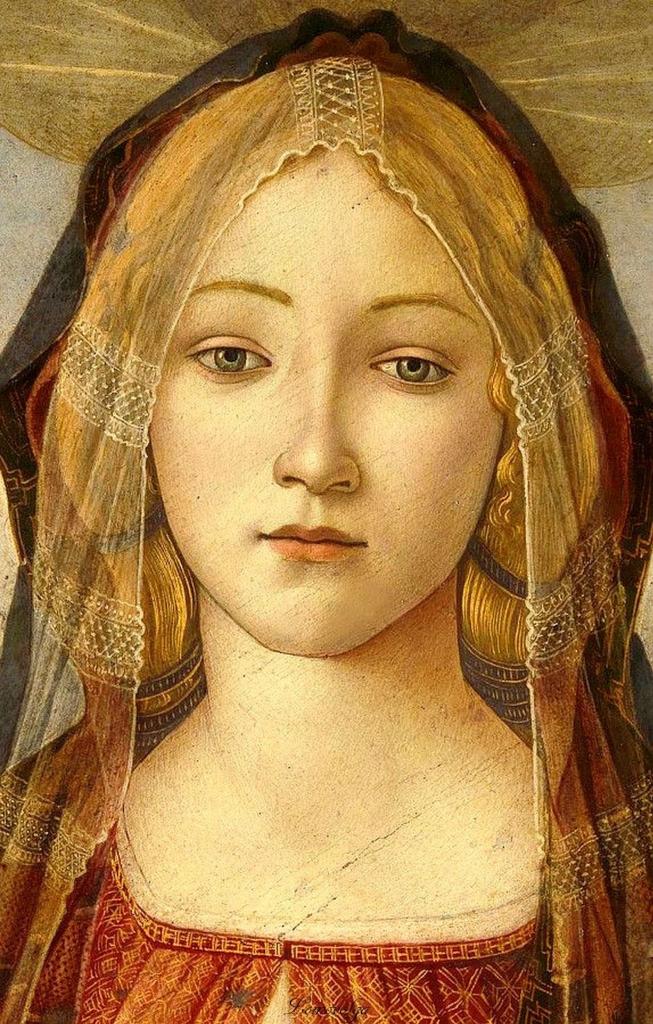 0 0 botticelli dettaglio della vergine detail of the virgin 1490