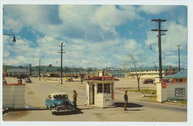 1957. I was stationed her as a tank mechanic.