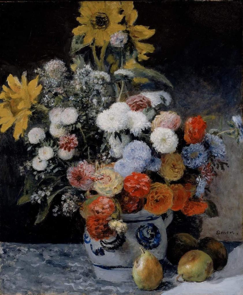 a a a a a auguste renoir mixed flowers in an earthenware pot 1869