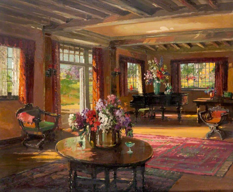 a a a a a garden room herbert davis richter 1874 1955 TW dec 2
