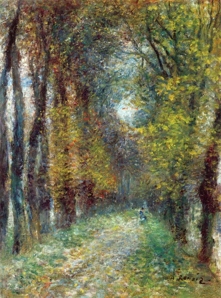 a a a a auguste renoir the covered lane oil c