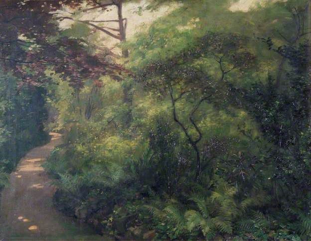 a a a  a tangle in my garden by beatrice offor 1917 oil on c