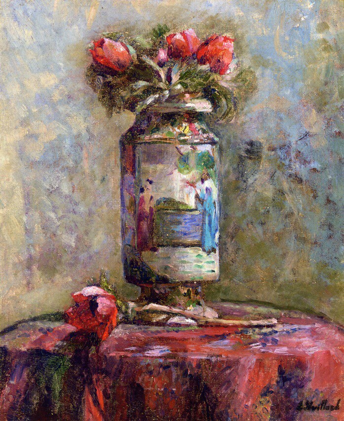 a a a eduoard vuillard anemones in a chinese vase 1868 1940 oil on c sept 3