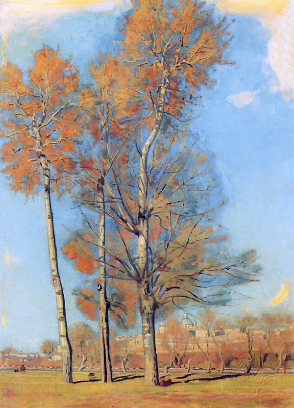 a a a ferdinand hodler landscape near madrid 1853 1918