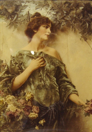 a a good night conrad kiesel woman with flowers