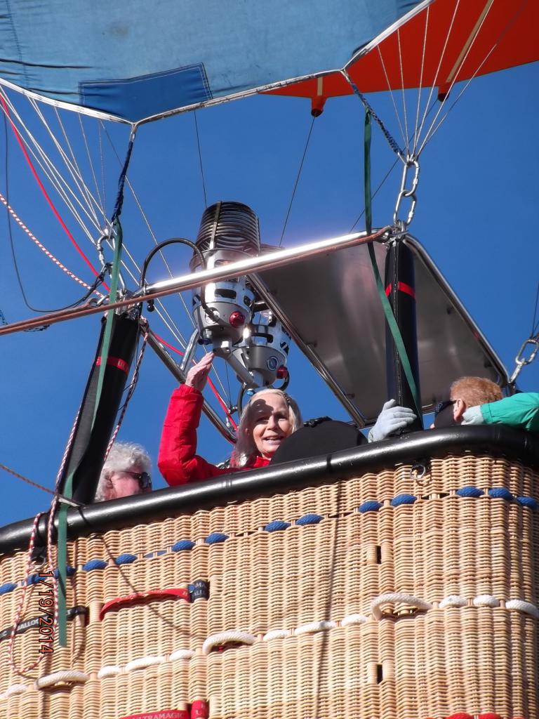 and There i am...first time in a hot air balloon Jan 19 2014 in Lake Havasu Az