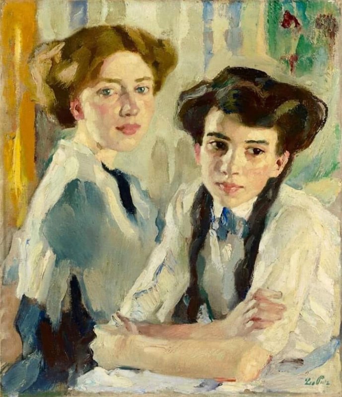 blonde and bbrunette leo putz 1913.jpg