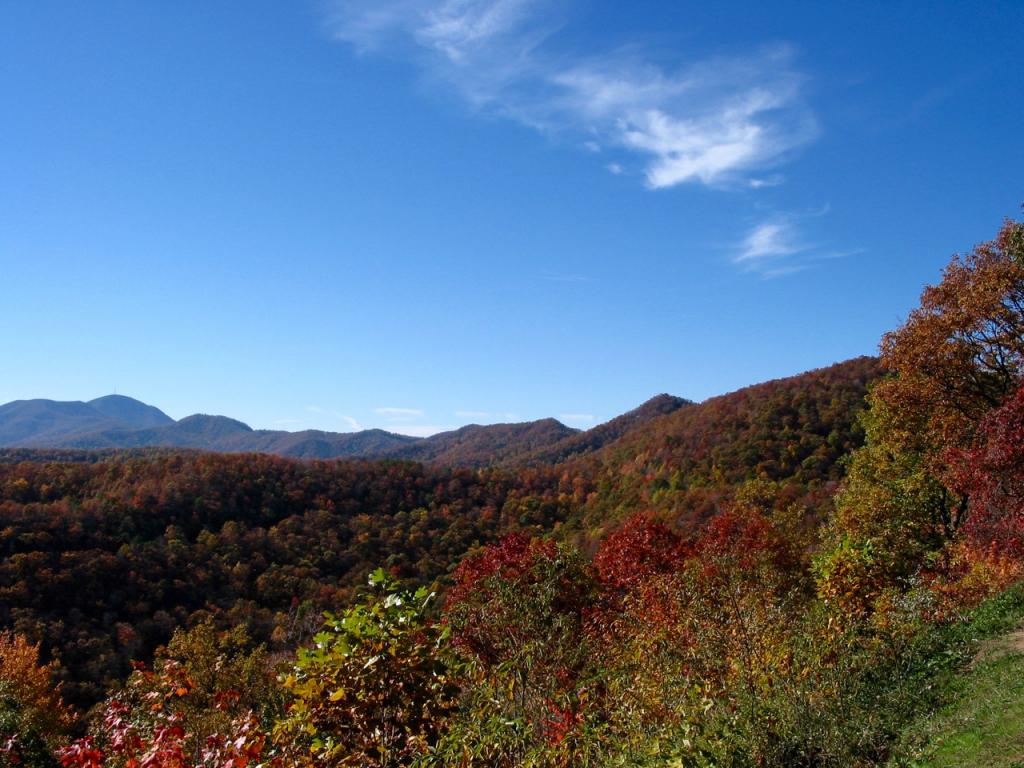 Blue Ridge Parkway on trip to NC