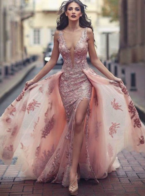 bo morn pink gown