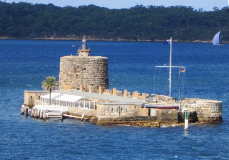 Fort Denison built on an island once known as Pinchgut because it was a punishment for convicts to be chained there with minimal rations.