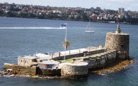 Fort Denison built to keep the Russians at bay during the Crimean War. Never a shot fired in anger. The Russians had no designs on Australia back then