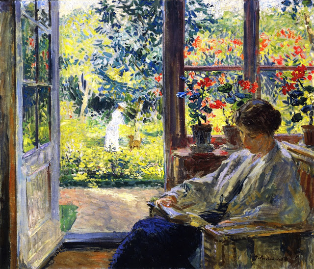 gari melchers woman reading by a window 1895.jpg
