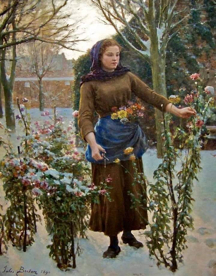 jules breton last flowers 1890