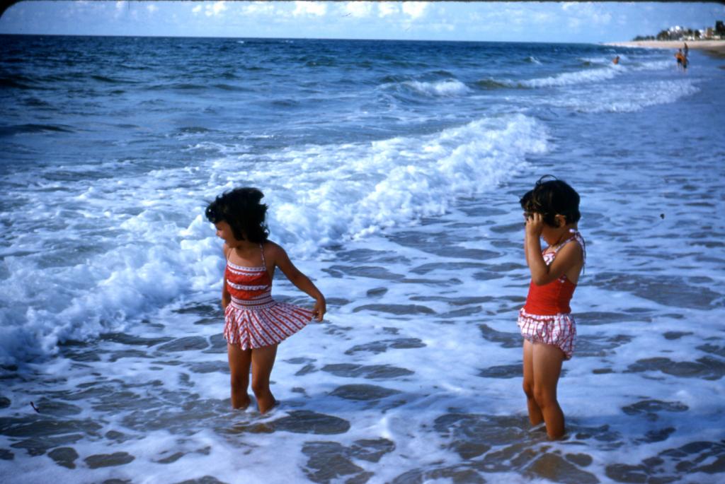 Me and my sister - Florida
(I'm on the left)
Print was made from a slide