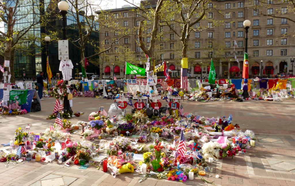 Memorial for Boston Marathon bombing victims