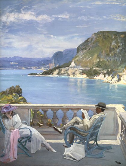 on the riviera john lavery.jpg