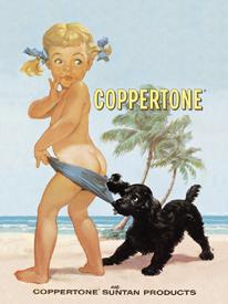 Original Coppertone ad - 1953