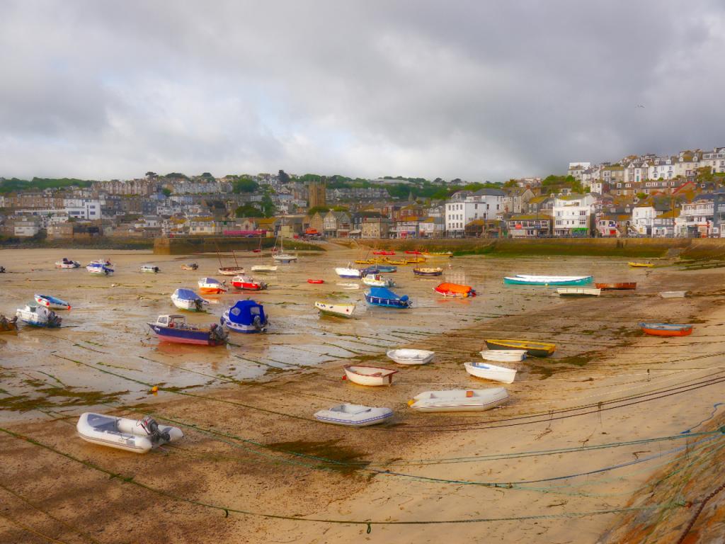 St. Ives at low tide