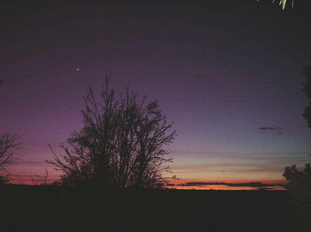 Sunset with Moon