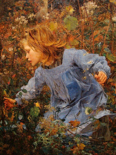 the wood gatherer jules bastien lepage.jpg