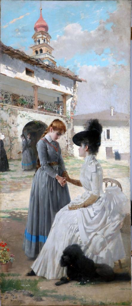 vittorio corcos the convent visit 1887