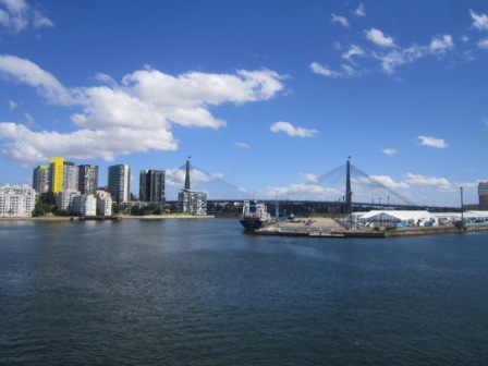 White Bay looking towards Anzac Bridge Part of the working harbour